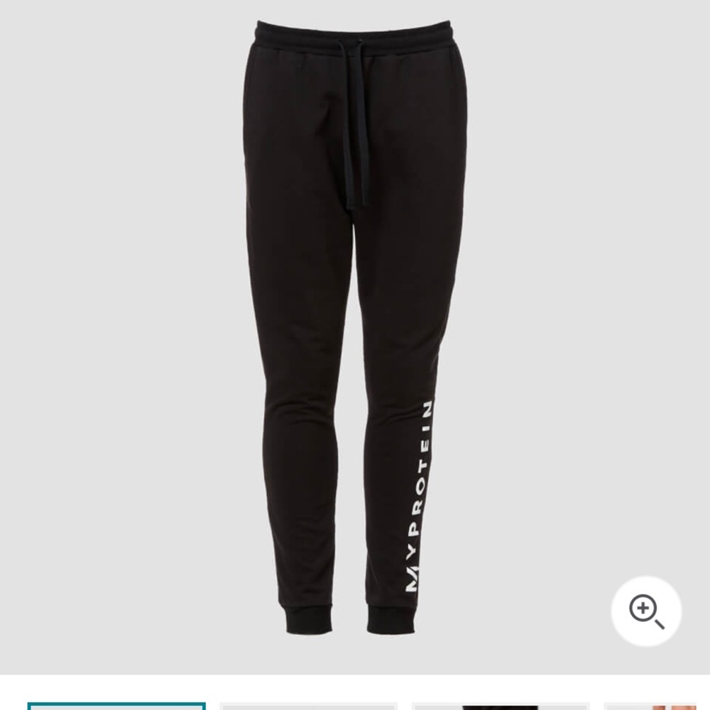 Slim fit black gym joggers
